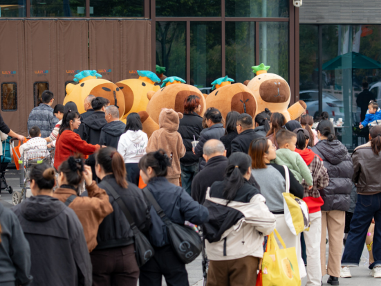 萌趣IP线下破圈，台州路桥吾悦广场卡皮巴拉巡游成就现象级社交话题